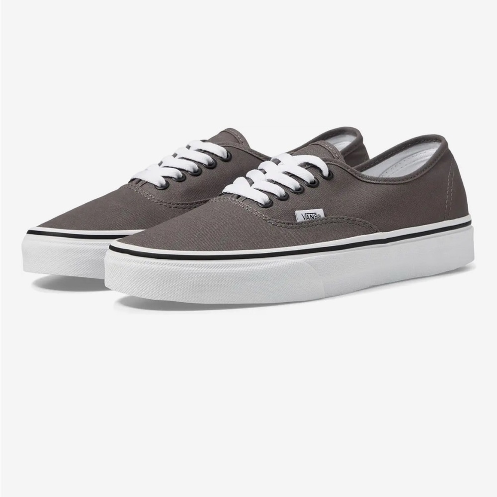 Vans Women's Gray Authentic Shoe (Size 8)